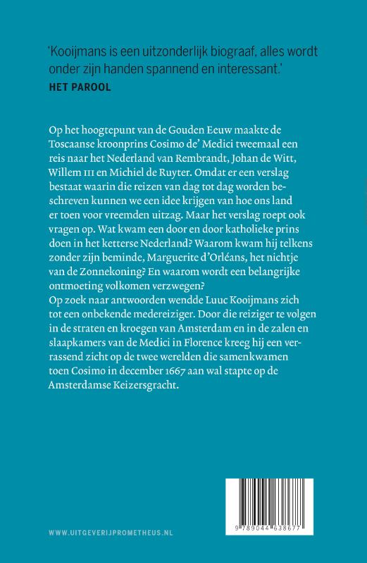 Achterkant van Cosimo aan de Keizersgracht