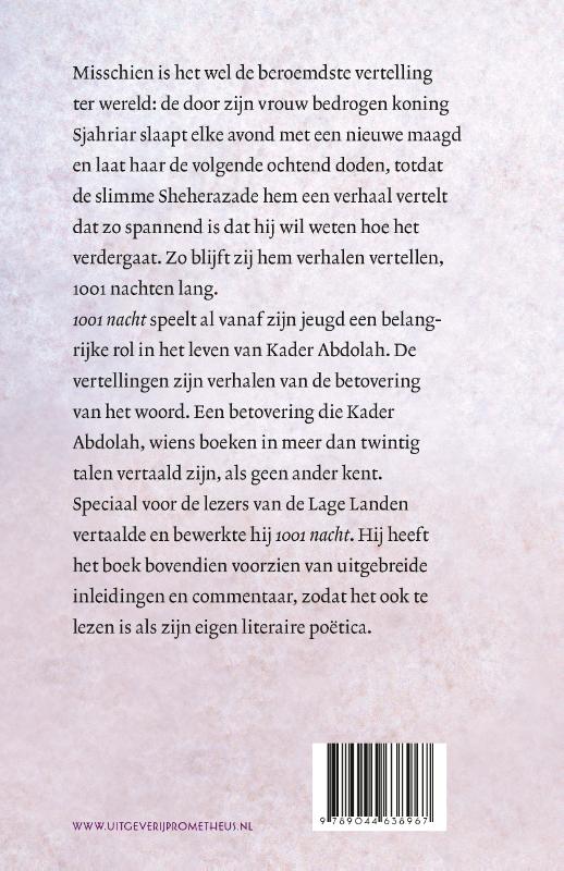 Achterkant van 1001 nacht