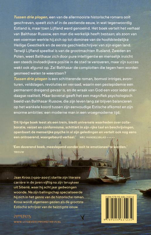 Achterkant van Tussen drie plagen
