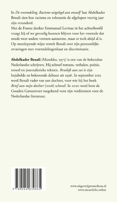 Achterkant van De vreemdeling
