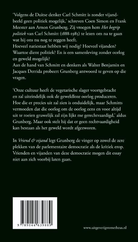 Achterkant van Vriend & vijand