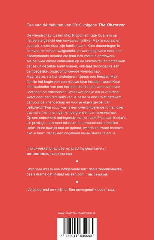 Achterkant van Wat rood was