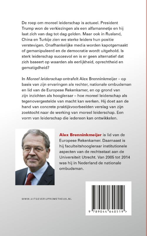 Achterkant van Moreel leiderschap