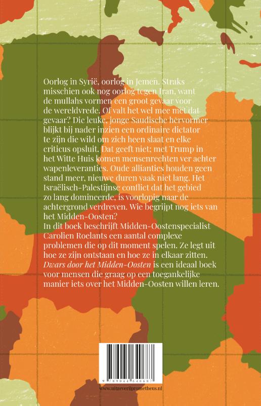 Achterkant van Dwars door het Midden-Oosten