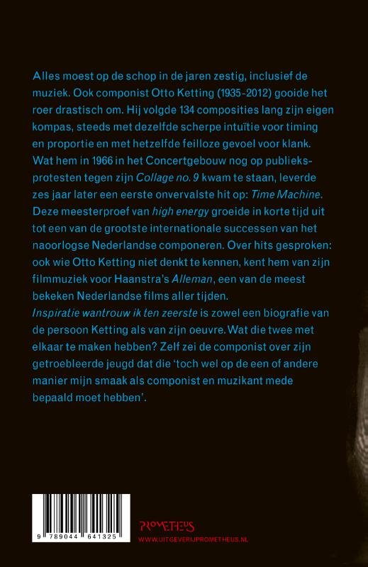 Achterkant van Inspiratie wantrouw ik ten zeerste