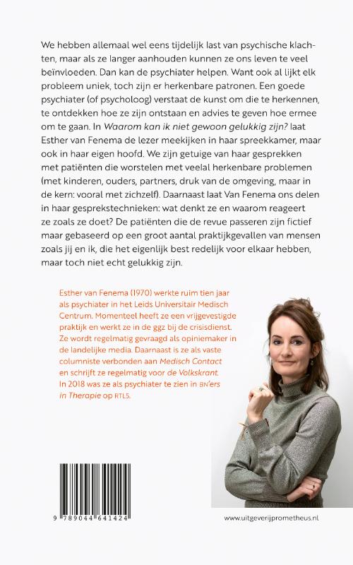 Achterkant van Waarom kan ik niet gewoon gelukkig zijn?