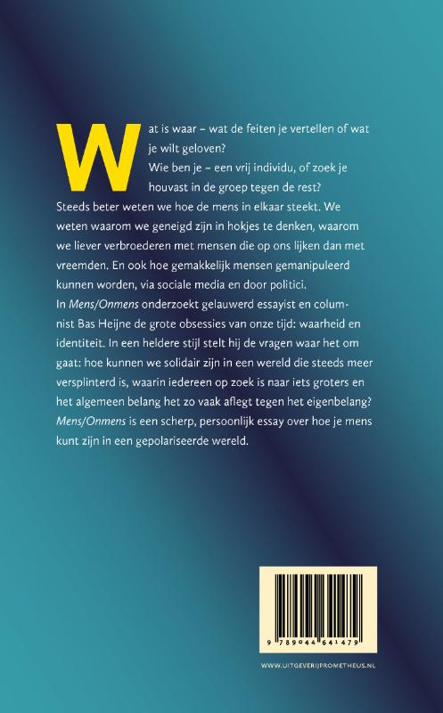Achterkant van Mens/onmens