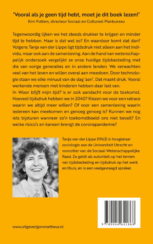 Achterkant van Waar blijft mijn tijd?
