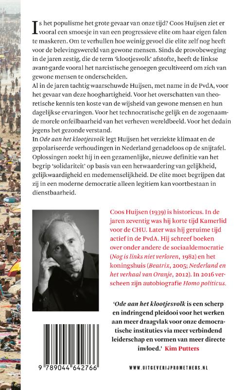 Achterkant van Ode aan het klootjesvolk