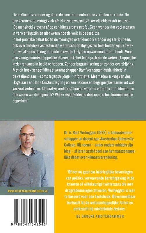 Achterkant van Wat iedereen zou moeten weten over klimaatverandering