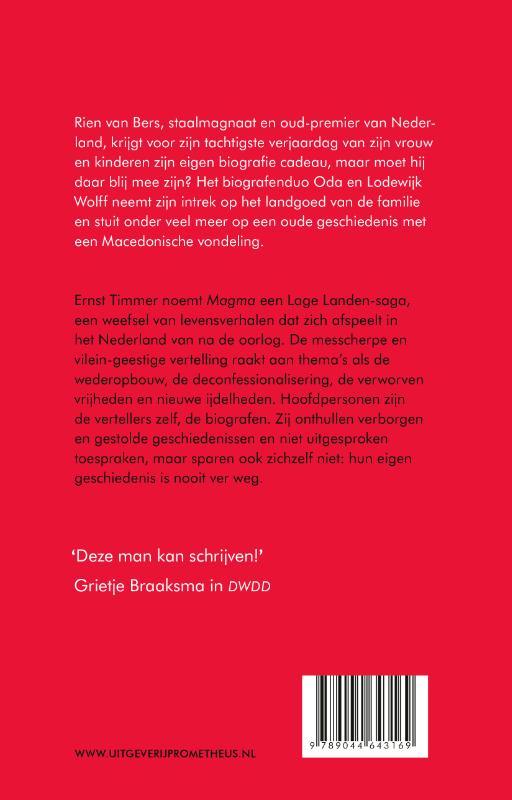 Achterkant van Magma