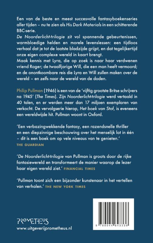 Achterkant van De Noorderlichttrilogie