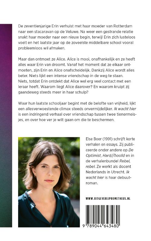 Achterkant van Ik wacht hier