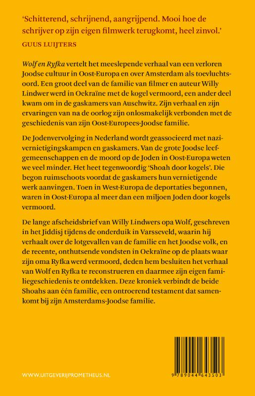 Achterkant van Wolf en Ryfka