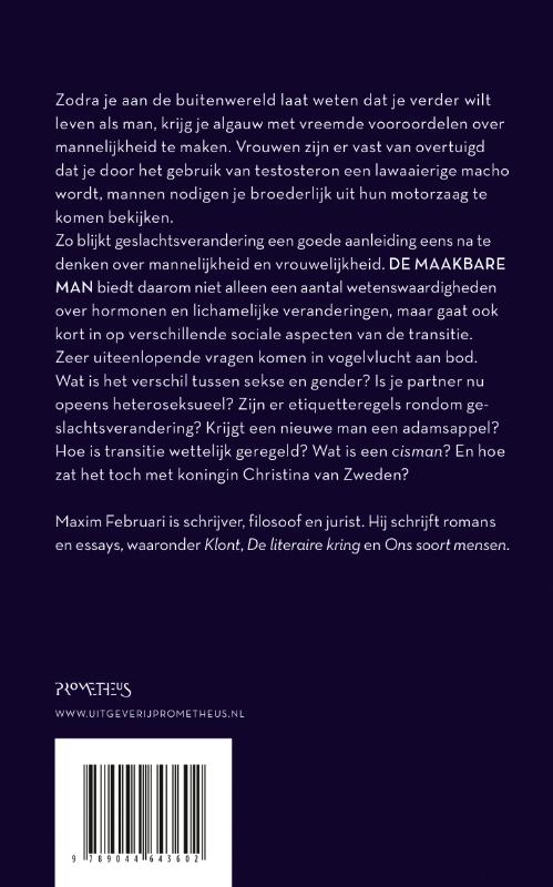 Achterkant van De maakbare man