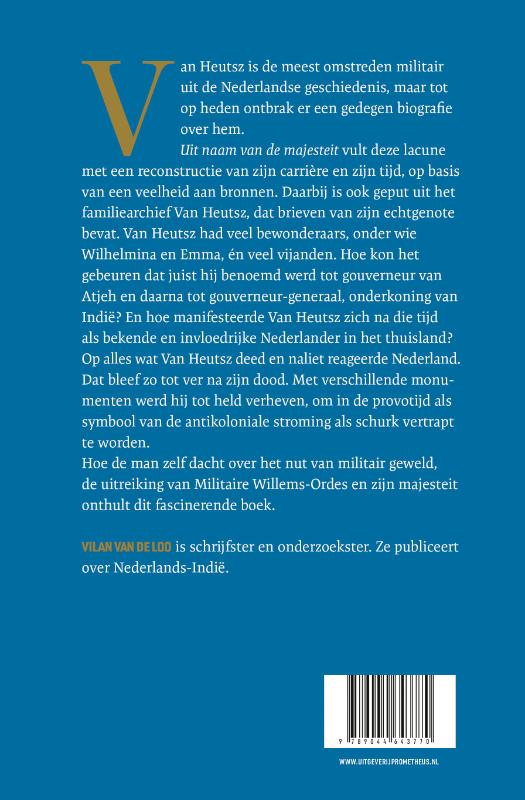 Achterkant van Uit naam van de majesteit