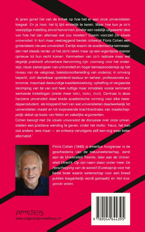Achterkant van De ideale universiteit