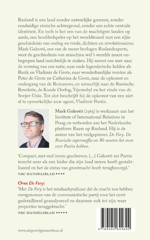Achterkant van Een kleine geschiedenis van Rusland