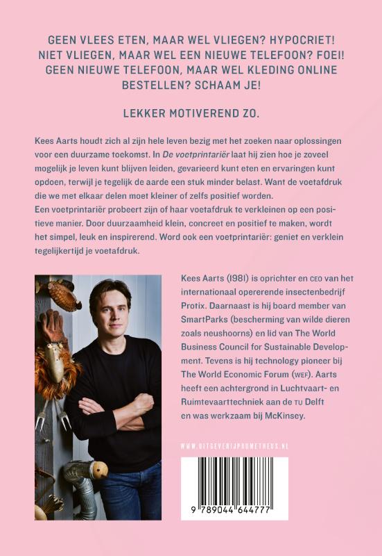 Achterkant van De voetprintariër