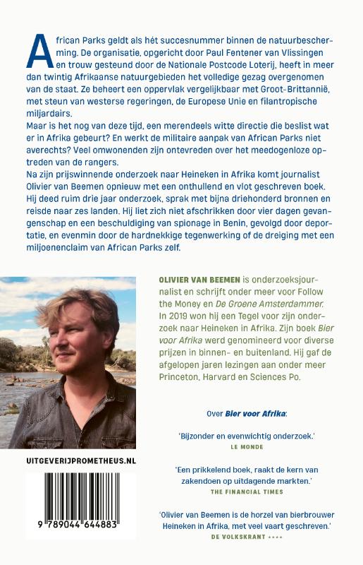 Achterkant van Ondernemers in het wild