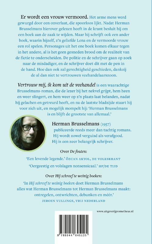 Achterkant van Vertrouw mij, ik kom uit de veehandel