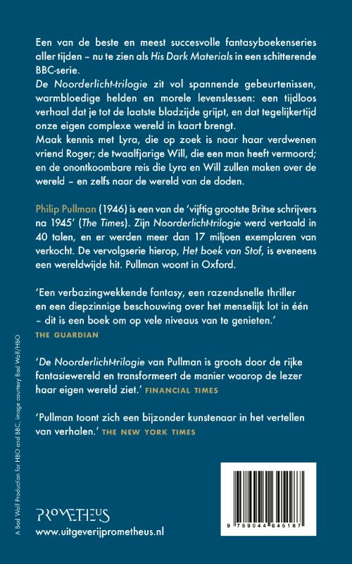 Achterkant van De Noorderlichttrilogie