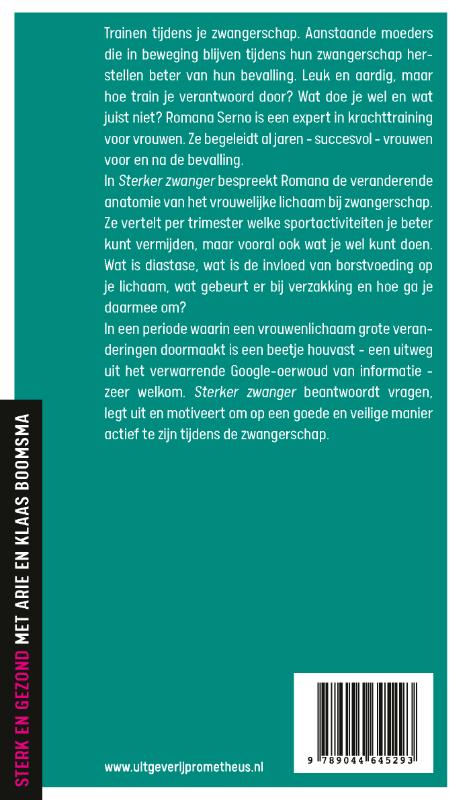 Achterkant van Sterker zwanger