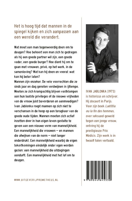 Achterkant van Mannen die deugen