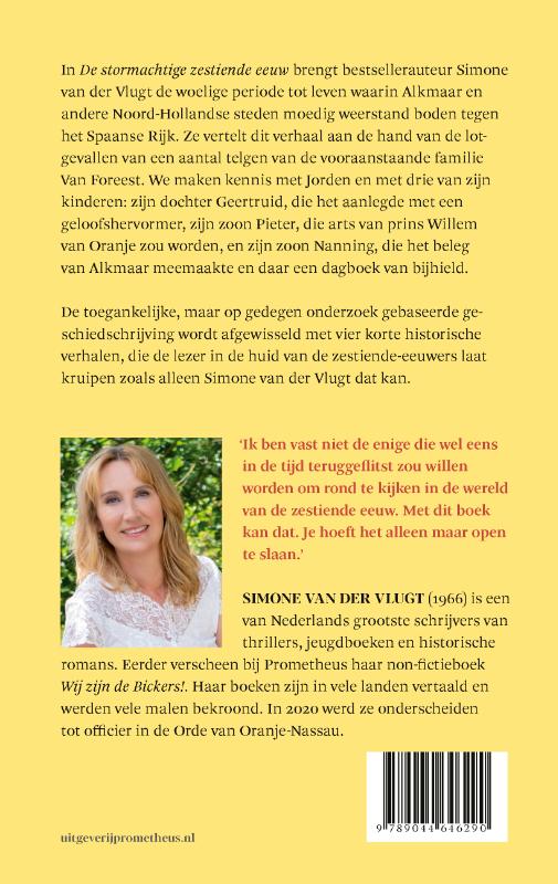 Achterkant van De stormachtige zestiende eeuw