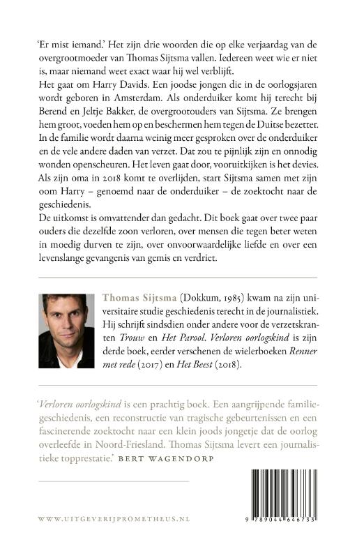 Achterkant van Verloren oorlogskind