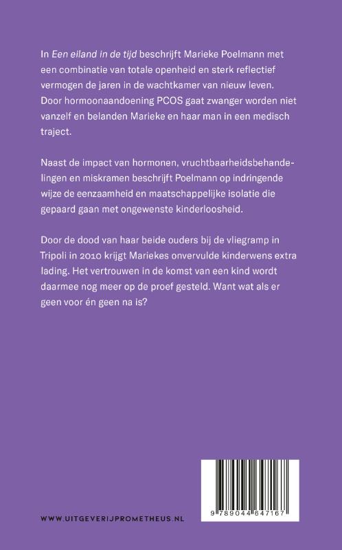 Achterkant van Een eiland in de tijd