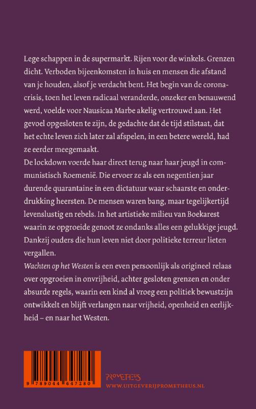 Achterkant van Wachten op het Westen