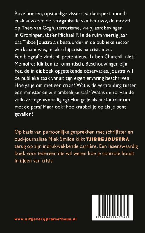 Achterkant van Crisis en controle