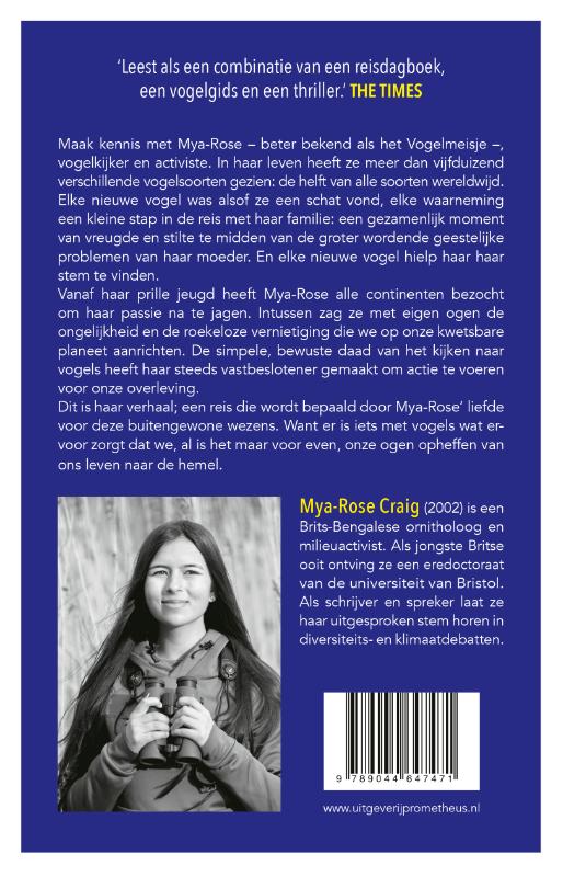 Achterkant van Vogelmeisje