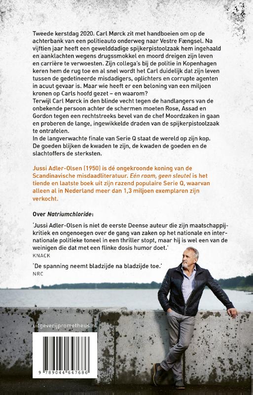 Achterkant van Eén raam, geen sleutel