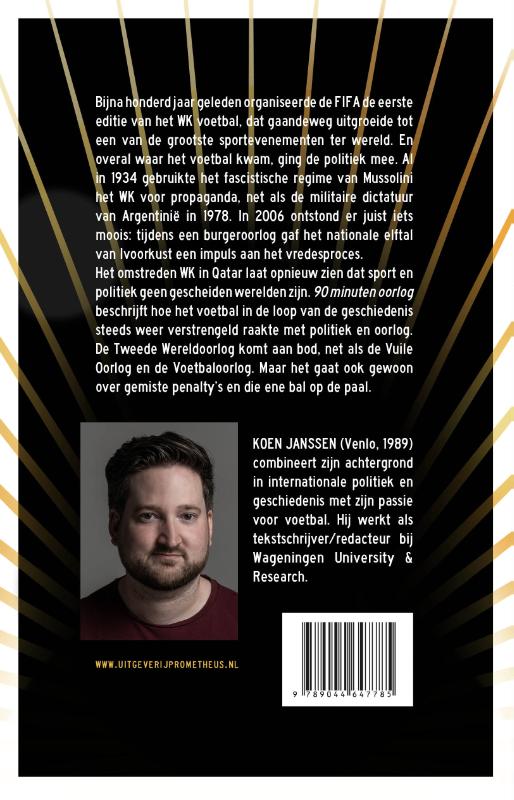 Achterkant van 90 minuten oorlog
