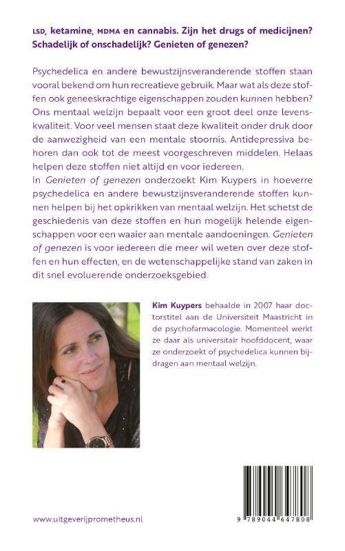 Achterkant van Genieten of genezen