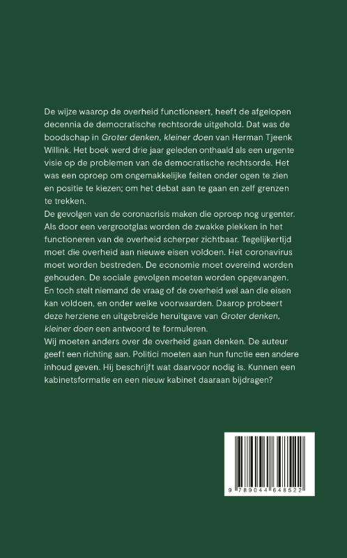 Achterkant van Kan de overheid crises aan?