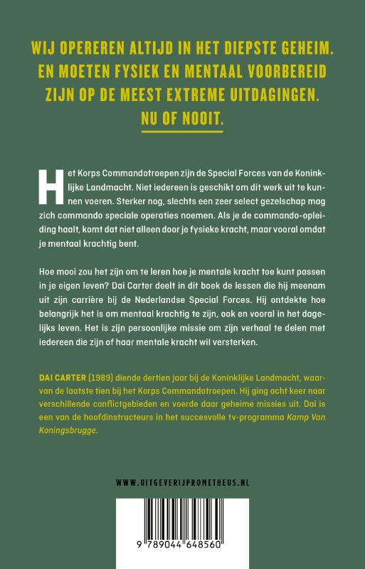 Achterkant van Nu of nooit