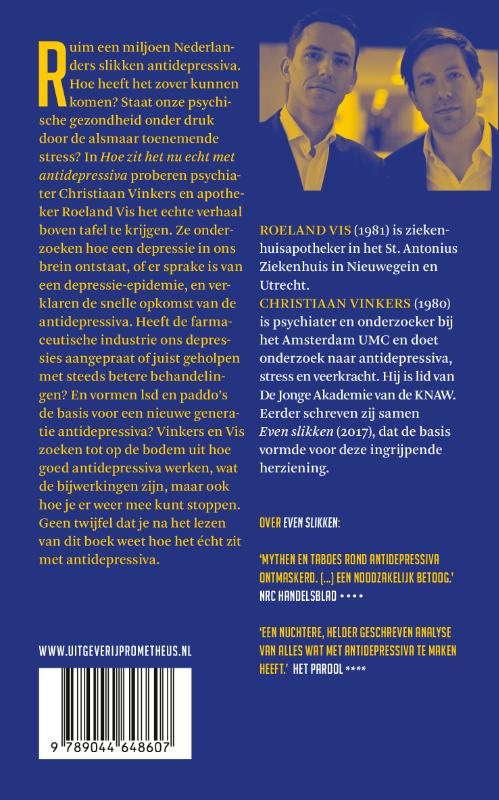 Achterkant van Hoe zit het nu echt met antidepressiva