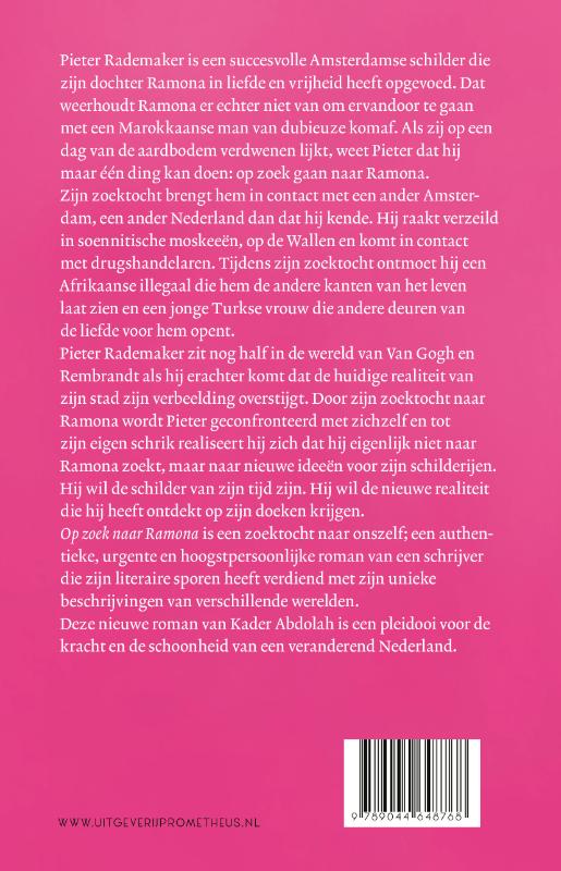 Achterkant van Op zoek naar Ramona