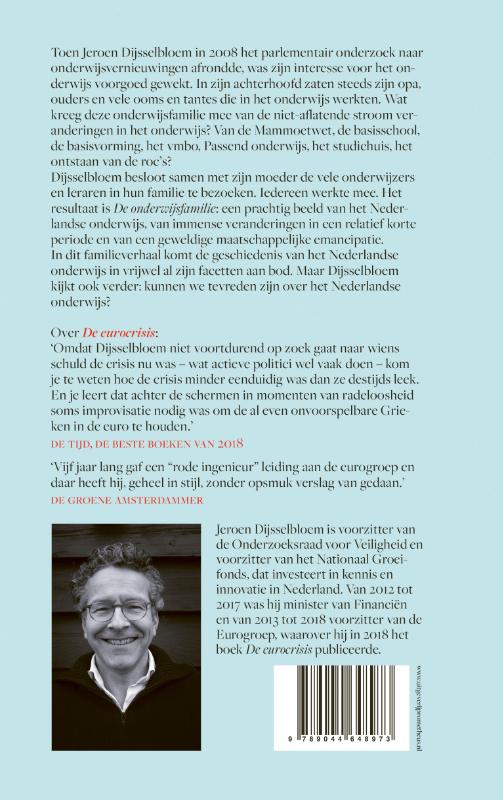 Achterkant van De onderwijsfamilie