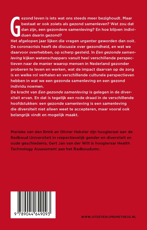 Achterkant van Een gezonde samenleving