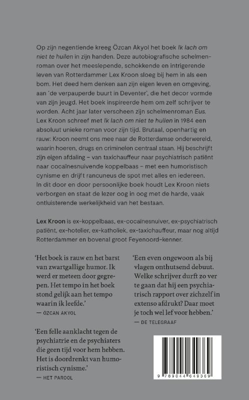 Achterkant van Ik lach om niet te huilen