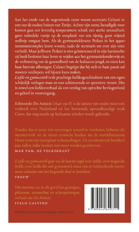 Achterkant van Liefde en gymnastiek