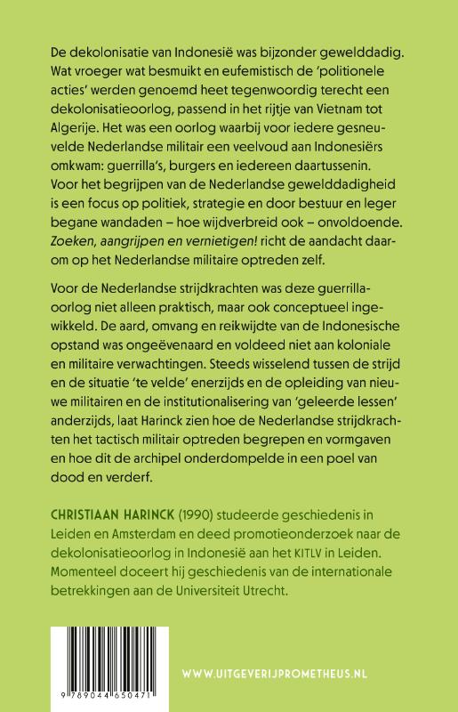 Achterkant van Zoeken, aangrijpen en vernietigen!