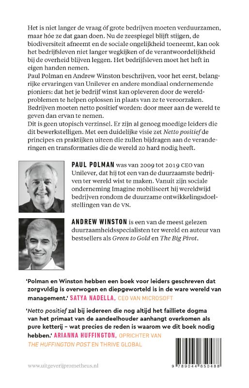 Achterkant van Netto positief
