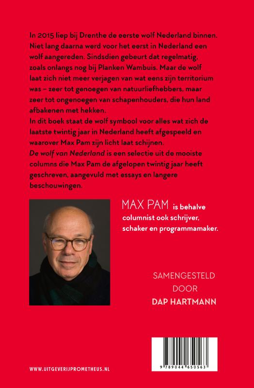 Achterkant van De wolf van Nederland