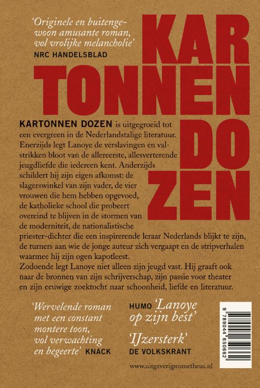 Achterkant van Kartonnen dozen