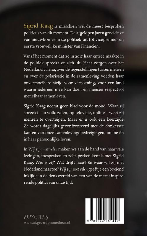 Achterkant van Wij zijn met velen